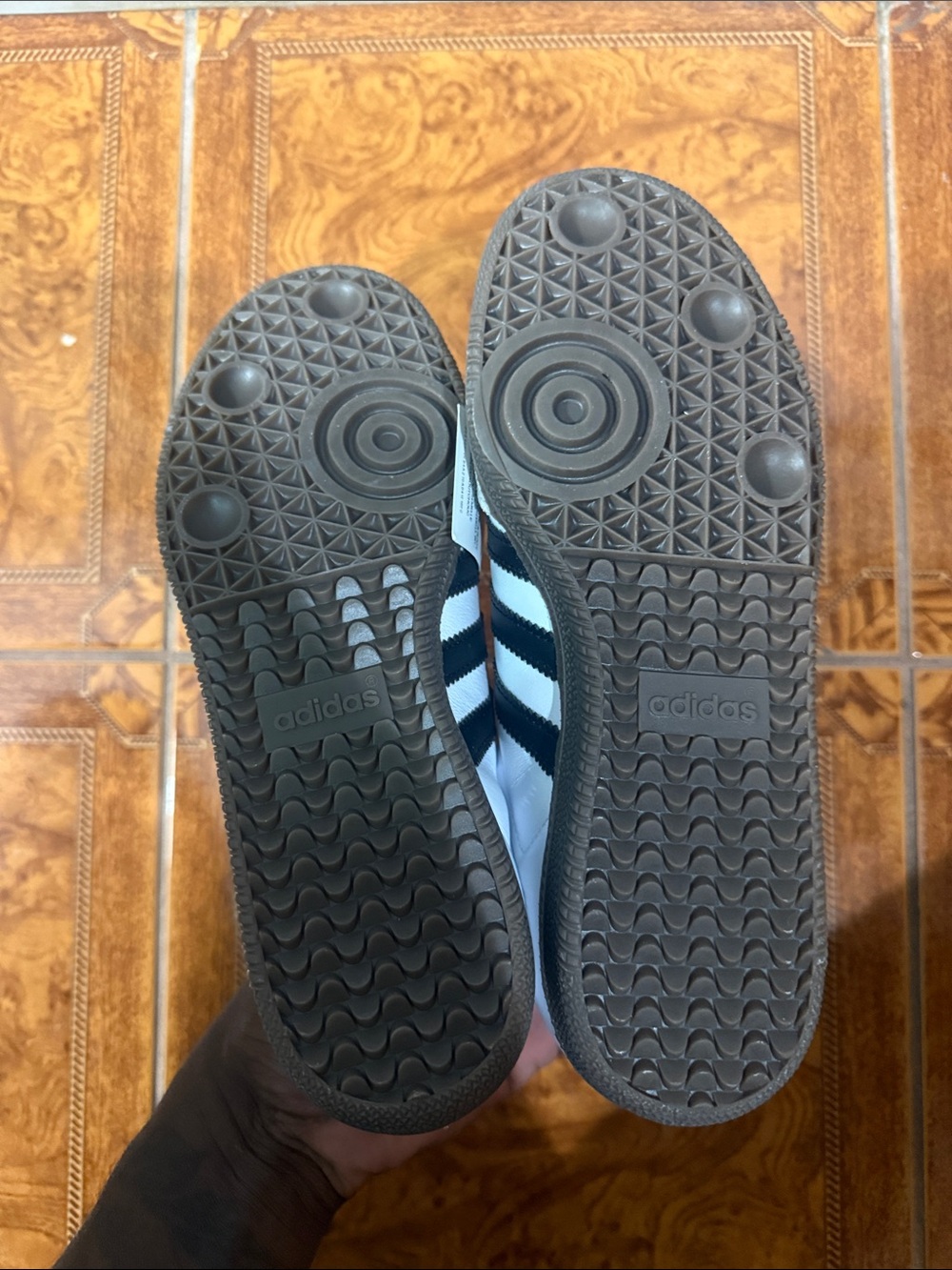 White and Black Samba-Style Women’s Sneaker - Picture 4 of 5